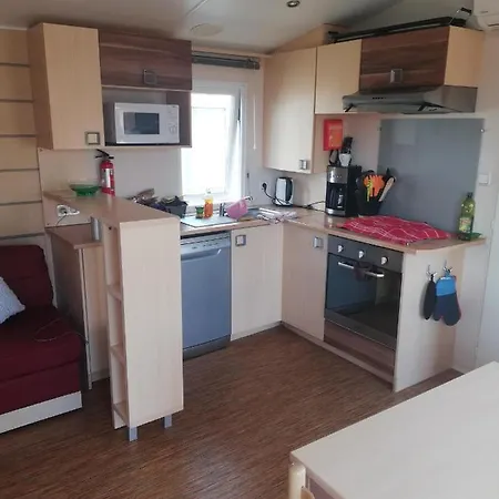 Grand Mobil Home 3Chbr 2Sdb Camping La Carabasse Vias Exterior foto