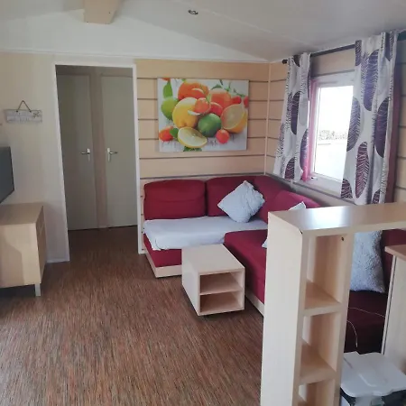 Grand Mobil Home 3Chbr 2Sdb Camping La Carabasse Vias Exterior foto